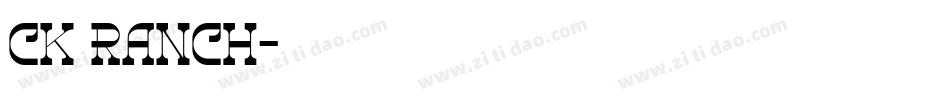 CK Ranch字体转换